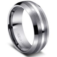 Tungsten Carbide Ring " High Polish & Matt Finish "