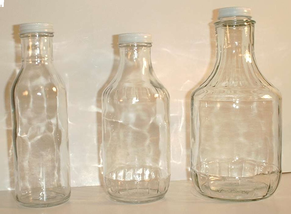 16 oz. Clear Glass Decanter Bottle, 38mm 38-405, 12/cs