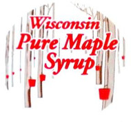 Round with Trees - Wisc Pure Maple Syrup 3" Circle - 100/pak
