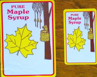 Gold Leaf - Allstate Pure Maple Syrup Large 3.5" x 2.5" - 100/pak