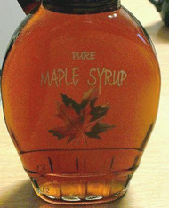 Clear Oval with Fall Leaf - Allstate Pure Maple Syrup 3" x 2.25" - 100/pak
