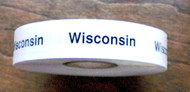 Clear Oval Wisconsin Label - 500/roll