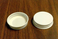 Extra WHITE metal covers with plastisol lining - 38mm. per dozen