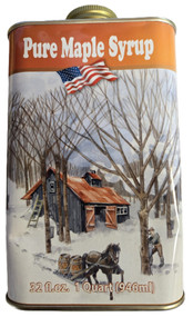 Flat Lithographed Tin - quart - 24/case