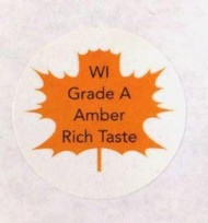 Grade Sticker - Wisconsin Grade A  Amber Rich , 1", 500/roll
