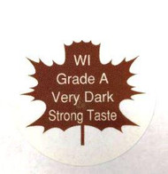 Grade Sticker - Wisconsin Grade A Very Dark Strong,1" Circle, 500/roll