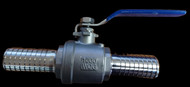 1" Stainless Insert Ball Valve