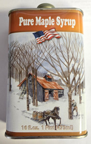 Pint Tin Container - Red Design - 1 unit