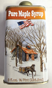 1/2 Pint Tin Container - Red Design - 1 Unit