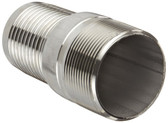 King Nipple, Steel, 1" MPT x 1" Hose Barb