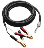 A picture of a coiled cable with battery start-up leads for cata-dyne heaters