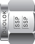 SSP-D6N 3/8" SS Duolock Nut