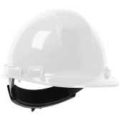 ANSI Type I Class E 4-Point Ratchet Hard Hat, Cap Style, White