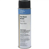 Flat Black Spray Paint, High Solids, 16oz
