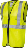 Safety Vest, Mesh, High Visibility Yellow, 2XL/3XL