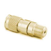 Swagelok QM Series Quick Coupler Body, 1/8" FNPT, with shutoff, Brass