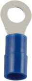 Ring Terminal Crimp Connector, 1/4" Stud, 16-14  AWG, Nylon Insulation