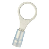 Ring Terminal Crimp Connector, 1/4" - 5/16" Stud, 16-14 AWG, Nylon Insulation