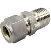 SSP 316SS Duolok Pass Through Connector  1/4" Tubing x 1/2" MNPT