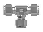 SSP Duolok Union Tee, 1 Tube Fitting x 1 Tube Fitting x 1 Tube Fitting, 316 SS, P/N ISSD16UT