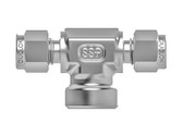SSP 316SS Duolok 3/8" Tubing x 1/4" FNPT Branch Tee, ISSD6FBT4