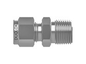 SSP 316SS Duolok 3/8" Tubing x 1/2" MNPT Straight Connector, ISSD6MC8