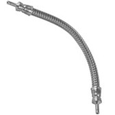Swagelok Stainless Steel Flexible Metal Hose, 1/4" Tube Adapter x 1/4" Tube Adapter, 12" Long, 3100 PS