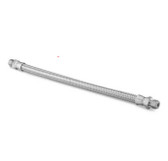 Swagelok Stainless Steel Flexible Metal Hose, 1/4" Tube Fitting x 1/4" Tube Fittings, 12" Long, 3100 PSI