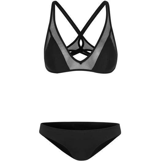 Noir Twist Back Bikini from Ephemera Swimwear