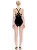 Noir Twist Back One Piece from EPHEMERA Swimwear