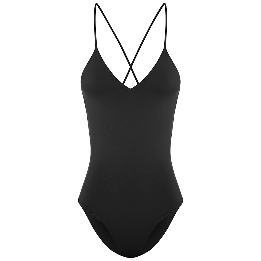 Noir Laced Back One Piece