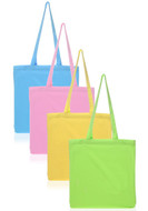 Pastel Colored Cotton Tote Bags
