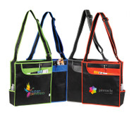 Multi-Pocket Messenger Shoulder Tote