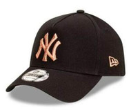 New Era 9Forty New York Yankees Ladies AFrame Black Cap
