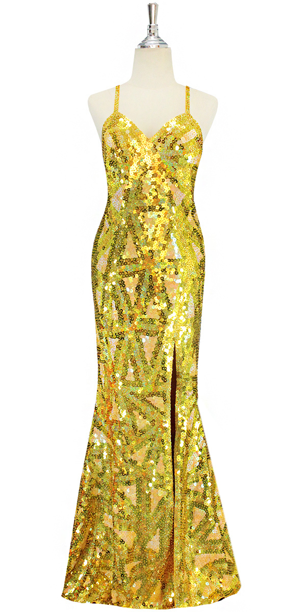 sequinqueen-long-metallic-gold-hologram-gold-and-light-pearl-peach-geometric-pattern-sequin-dress-front-4002-010.jpg