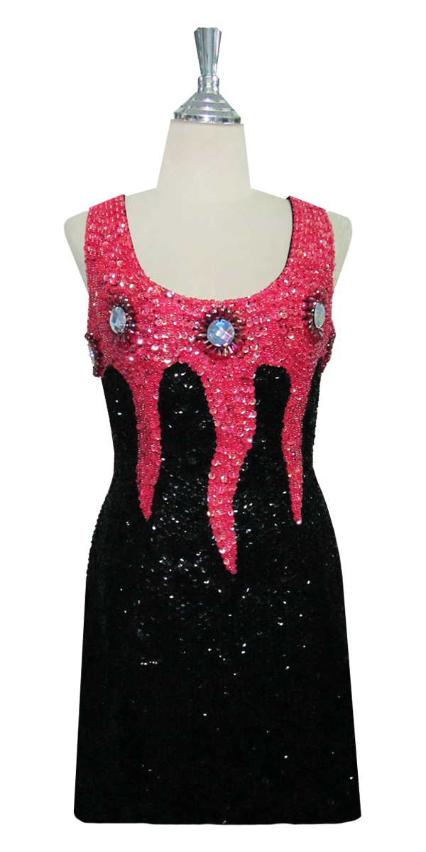 sequinqueen-short-black-and-pink-sequin-dress-front-3001-001.jpg