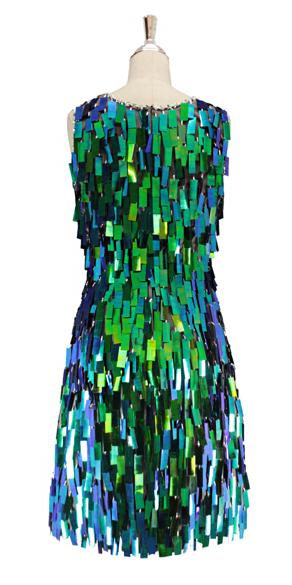 Short handmade sequin dress