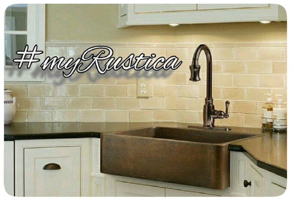 Rustic Kitchen Bar Wall Bronze Faucet