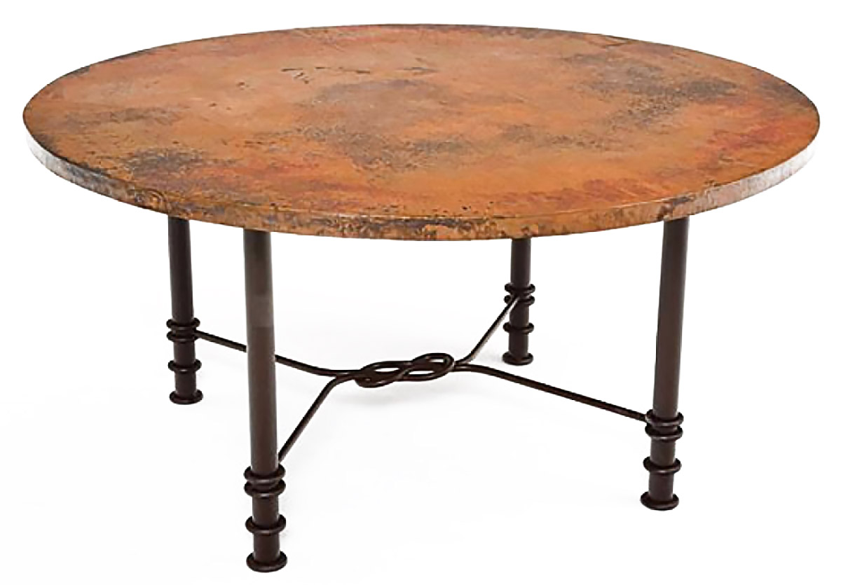 hammered rustica copper dining tables and tops