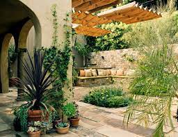 rustic decor in a southern style house garden