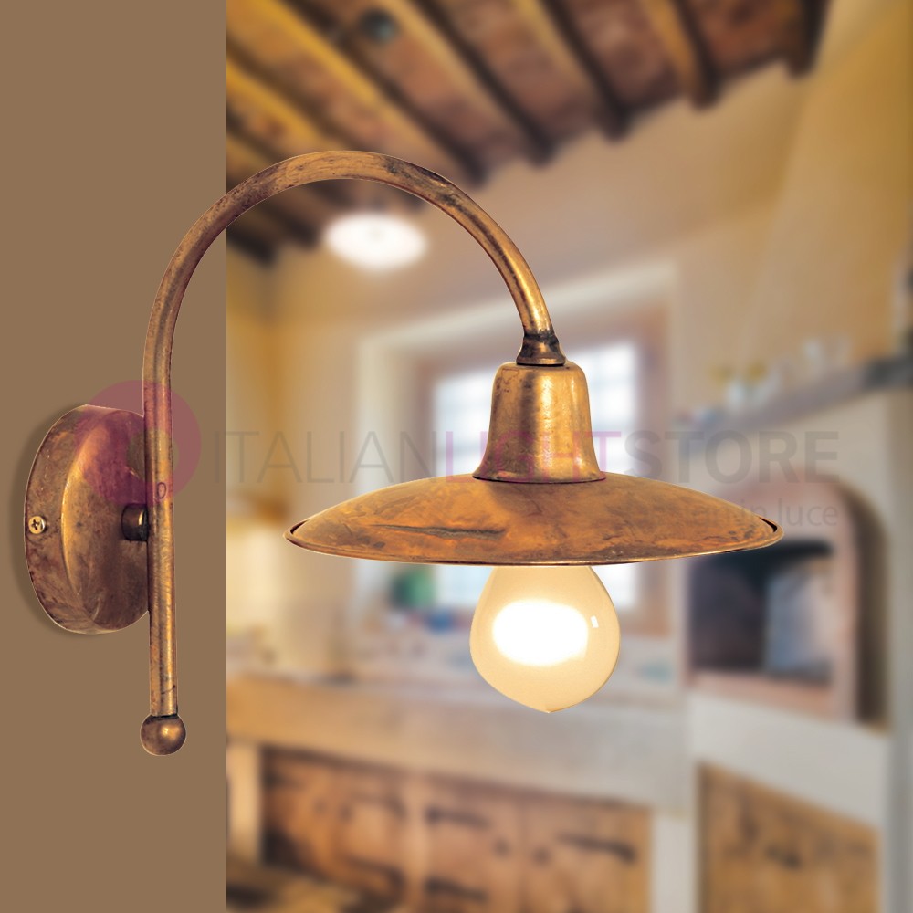 hanging lamps in a rustic home interior