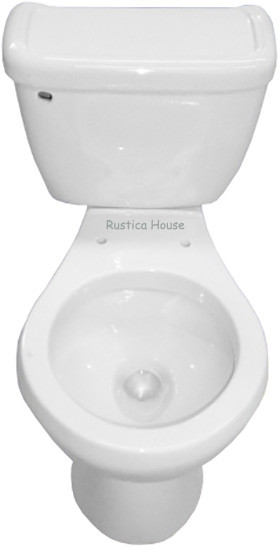 rustic mexican white toilet