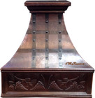 decorative copper kitchen hood