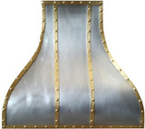 brass zinc kitchen range hood