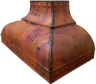 range hood made of copper with paris style finishing