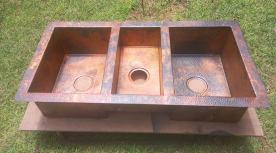large copper kitchen sink on sale