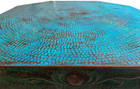 octagonal copper tabletop side view