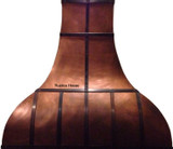 hammered copper kitchen hood