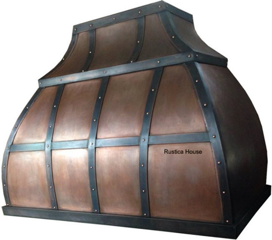 copper range hood for gas stove