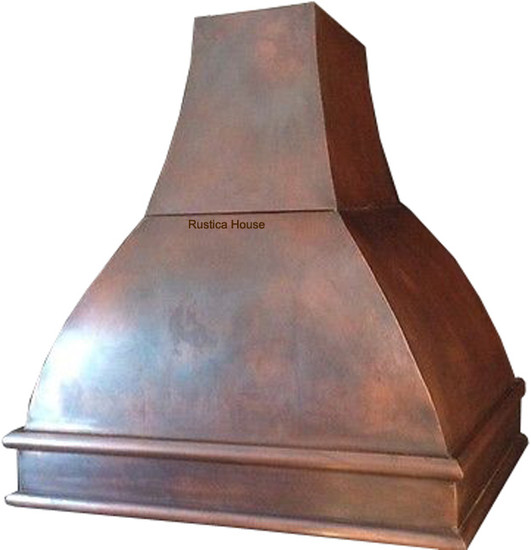 hammered copper stove hood